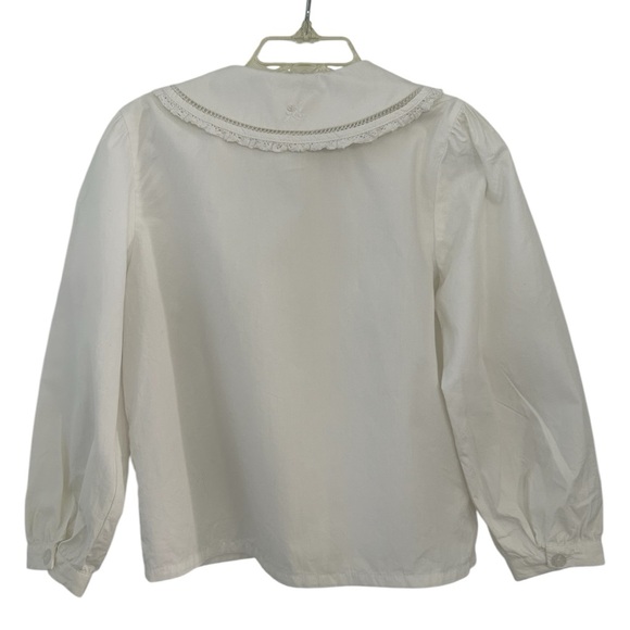 Vintage Laura Ashley ‘Mother & Child’ Blouse with Lace Trim Peter Pan Collar - Picture 2 of 10